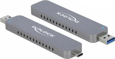 Immagine prodotto di DELOCK Externes Gehäuse für M.2 NVMe PCIe SSD USB TYP C & A