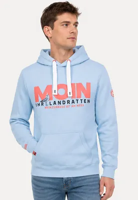 Produktbild von EIGHT 2 NINE Langarm Kapuzenpullover Spruchprint Eingrifftasche Größe: L