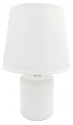 Produktbild von Weiße Nachttischlampe, Kleine Tischleuchte für Schlafzimmer