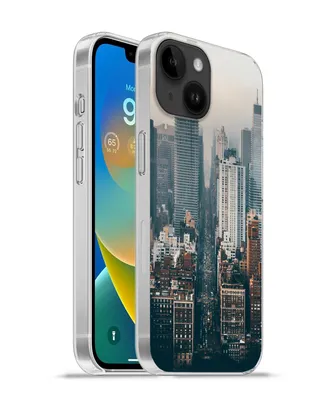 Produktbild von MuchoWow® Handyhülle Schutzhülle Hülle für Apple iPhone 14 - Softcase Skyline von New York Silikon Softcase Handy Hülle - Mobiltelefonhülle