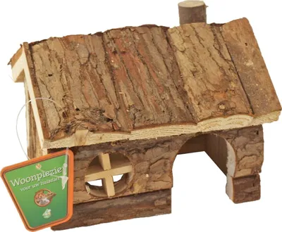 Produktbild von Hamsterhaus natur Spitzdach 14cm