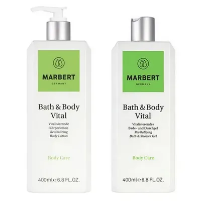 Produktbild von Marbert Bath & Body Vital Körperlotion + Bade & Duschgel, je 400 ml