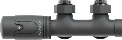 Produktbild von Aquabad® Multiblock Heizkörperthermostat, Anthrazit, Eckform