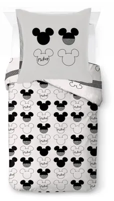 Produktbild von Disney Mickey Mouse Modern Mickey Face Bettwäscheset aus 100% Baumwolle
