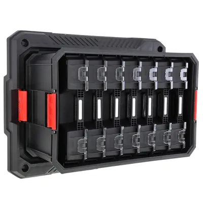 Obrázek produktu pro Sada 9 v 1 Nástěnná plošina Truhlík se 7 organizéry Dílenský set Řada Modular Basic
