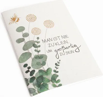 Produktbild von Schreibheft "Man ist nie zu klein"