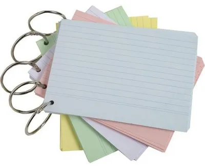 Produktbild von Displ 38 Pk50 FlashcardsA6/A7 sort