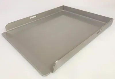 Image de Plaque de cuisson grill - Acier inoxydable 1.4301 - 37 x 30 cm