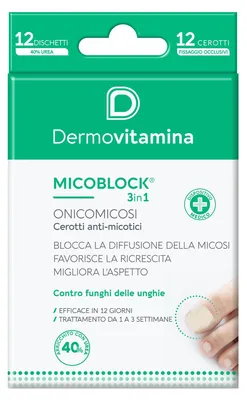Immagine prodotto di Micoblock Onicomicosi Patch Cerotto Anti Micotico 12 Pezzi