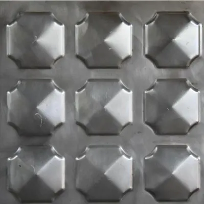 Produktbild von LogistSystem - Dekorblech - Dekoratives Blech im Format 200x200mm - Metall Stahl Strukturblech 20x20cm - Dekor 56.070.12.DM