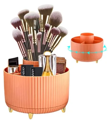 Immagine prodotto di Organizzatore girevole a 360° per cosmetici e trucchi: perfetto per make-up e accessori