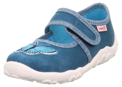 Productafbeelding van Superfit meisjes sloffen, blauw, model 8040, maat 38 EU