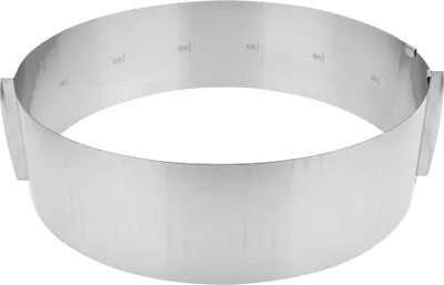 Produktbild von 1Pc 16-30cm Einstellbar Edelstahl Runde Mousse Kuchen Ring Form Backen Backformen Werkzeuge Neue