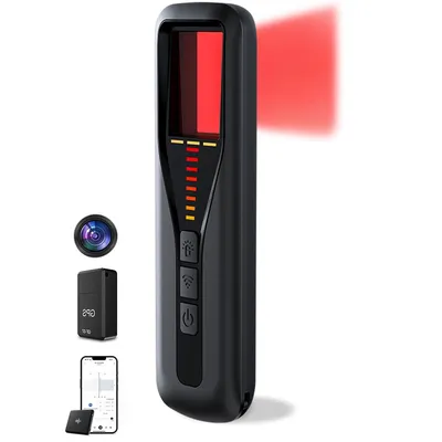 Produktbild von Wanzen- und GPS-Detektor, RF Wireless Abhörwanzenfinder mit 5 Empfindlichkeitsstufen
