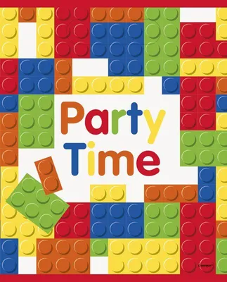 Produktbild von Geschenktüten aus robustem PVC mit modernem Blocks Design, 8er Pack