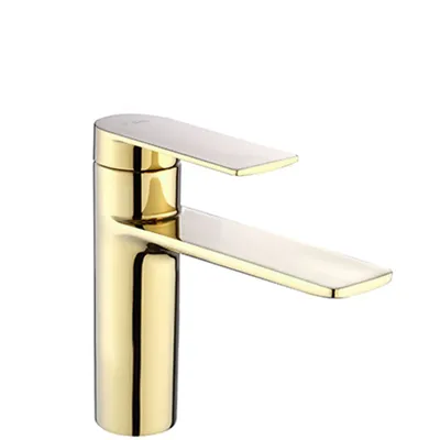Zdjęcie produktu dla Bateria Umywalkowa REA STORM Złota Gold Niska