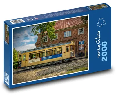 Obrázek produktu pro Puzzle 2000 Retro tramvaj v ulici - martinpuzzle