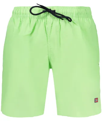 Produktbild von Grüne Bade-Boxershorts für Herren mit Taschen und Kordelzug