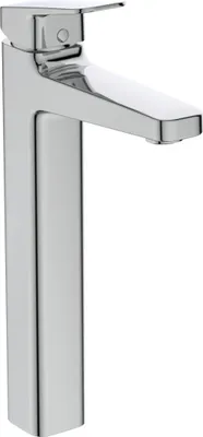 Produktbild von Ideal Standard Waschtischarmatur Ceraplan ohne Ablaufgarnitur BlueStart H250, verlängerter Sockel, Ausladung 138mm BD237AA Chrom