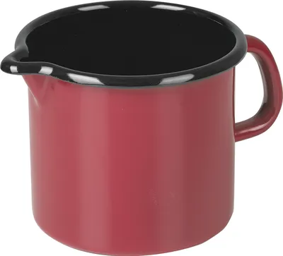 Produktbild von RIESS Milchtopf 1l Ø12cm, Emaille, rot
