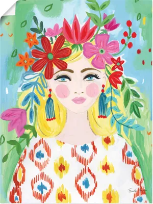 Produktbild von ARTland Poster Boho Girl II Größe: 60x80 cm