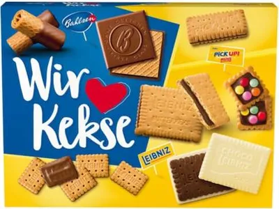 Produktbild von Bahlsen Leibniz Unsere Keks Familie Kekse Waffeln Gebäckmischung 280g