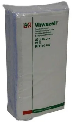 Productafbeelding van Vliwazell zuigkompressen, 20x40 cm, 25 stuks