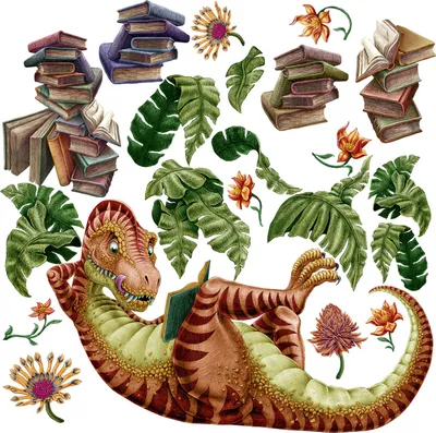 Zdjęcie produktu dla Dino Čtečka – Samoprzylepne naklejki 3D na ścianę – Tatuaże na ścianę – Samoprzylepne tapety – Dekoracje ścienne – Panel 3D – Pokój dziecięcy – 80x119 cm