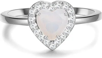 Produktbild von Glanzstücke München Ring Herz Sterling Silber Mondstein (synth.) 50083084 48