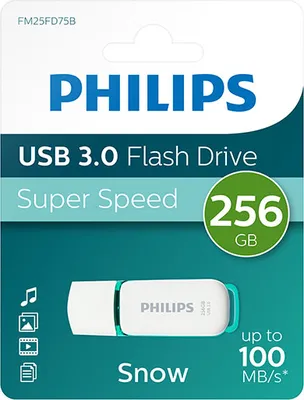 Image de Philips Clé USB 256 Go Snow, USB 3.0, couleur : vert