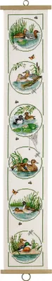 Immagine prodotto di Permin ricamo a punto croce "Anatre", schema contato, 16x97cm, 35-0424
