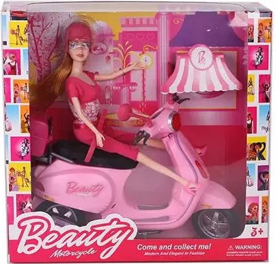 Image de Poupée Avec Moto