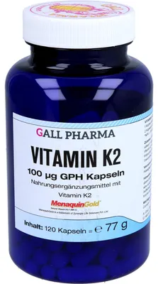 Produktbild von GALL PHARMA Vitamin K2 100 µg GPH Kapseln, 120 St. Kapseln
