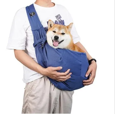 Produktbild von Tragetasche für Haustiere – Weiches Material – Freihandtasche – Sicherheitsleine – Geeignet für Hunde/Katzen bis 6,8 kg – Ideal für Reisen – Haustiertrage