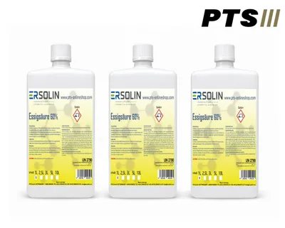 Produktbild von Essigsäure 60% 3x1 L Entkalker Reiniger  sehr ergiebig