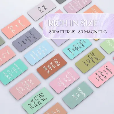 Produktbild von Inspirierende Magnetische Lesezeichen - Abschiedsgeschenk - 24 Stück