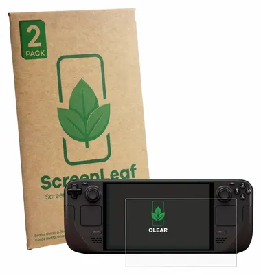 Produktbild von 2x ScreenLeaf Schutzfolie für Valve Steam Deck OLED Displayschutz Display Schutz Folie Klar Transparent