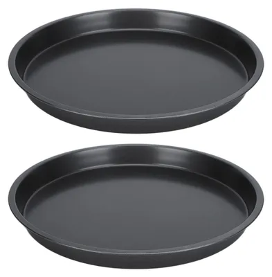 Immagine prodotto di Set di due teglie per pizza antiaderenti - realizzate Acciaio al carbonio