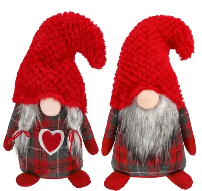 Produktbild von JUMIhome Weihnachtswichtel-Paar, Nikolaus-Dekofiguren, 34 cm