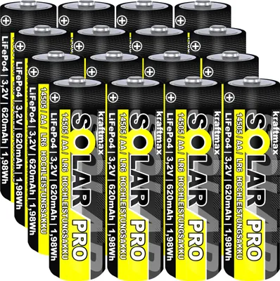 A stack of rechargeable batteries.