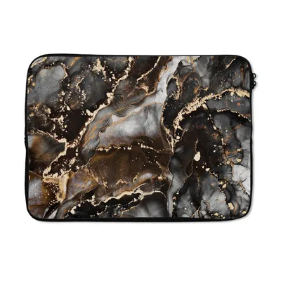 Produktbild von MuchoWow® Laptop Hülle 13 Zoll Marmor - Gold - Glitzer - Luxus Laptoptasche - Laptophülle - Sleeve - Rundumschutz