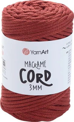 Obrázok produktu pre Yarn Art Macrame Cord 3 mm 85 m 785 Light Red Špagát