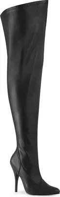 Obrázok produktu pre SEDUCE-3000WC Dámske čižmy Pleaser Pink Label, Black Matt , EU 46, US 16
