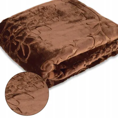Produktbild von Elway Decke 160x210cm Geprägt Dick Warm Braun