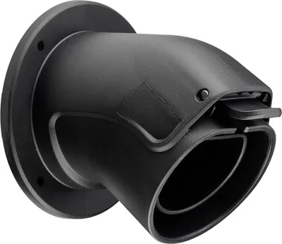 Produktbild von Goobay Wandhalterung abgewinkelt für Typ-2-Ladekabel Elektrofahrzeug, Schwarz, Draußen, 98 mm, 110 mm, 104 mm, 130 g