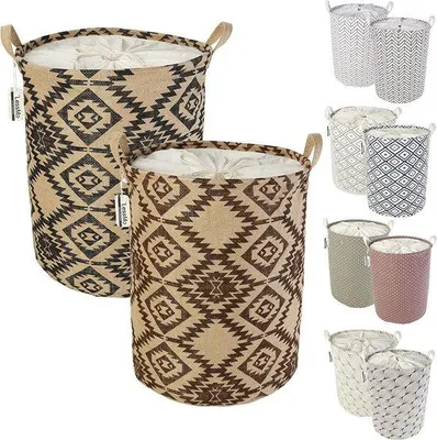 Immagine prodotto di Borsa da toilette pop-up resistente all'acqua, confezione da 2, 50 cm, cotone
