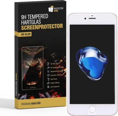 Produktbild von 3x 9H Hartglasfolie für iPhone 8 Plus Panzerfolie Displayschutzfolie HD KLAR Panzerglas Schutzfolie