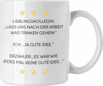 Produktbild von Trendation - Lustige Tasse mit Spruch für Frauen Arbeit Büro Lustig Tassen Becher mit Sprüchen Kollegin Geschenk Sarkasmus Lieblingskollegin (Weiß)