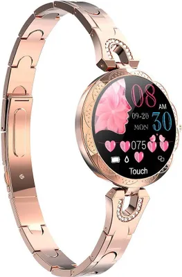 Produktbild von für Frauen Bluetooth Smartwatch kompatibel für Fitness-Tracker mit Herzfrequenz, Blutdruck, wasserdicht, Schrittzähler, Schlafaktivität