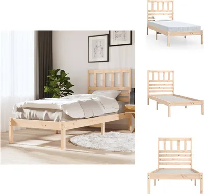 Produktbild von vidaXL Massivholzbett Kiefer 90x200 cm -  Betten & Bettgestelle